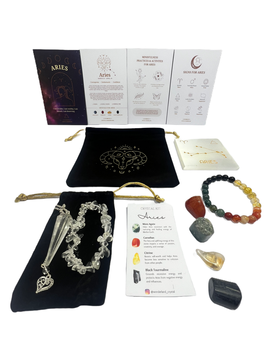 Crystal Wonderland Zodiac Crystal Set Aries