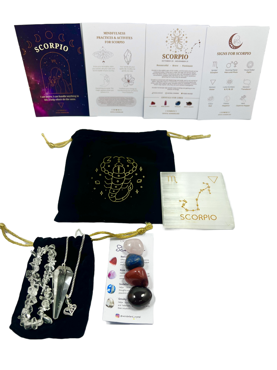 Crystal Wonderland Zodiac Crystal Set Scorpio