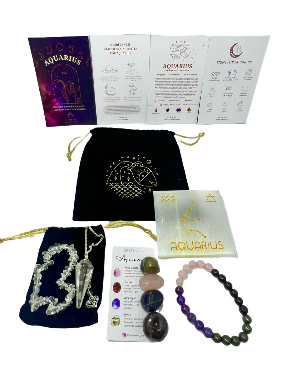 Crystal Wonderland Zodiac Crystal Set Aquarius