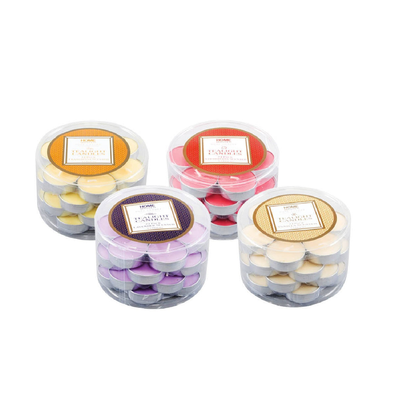 24pce Tealight Candles - Vanilla Scented