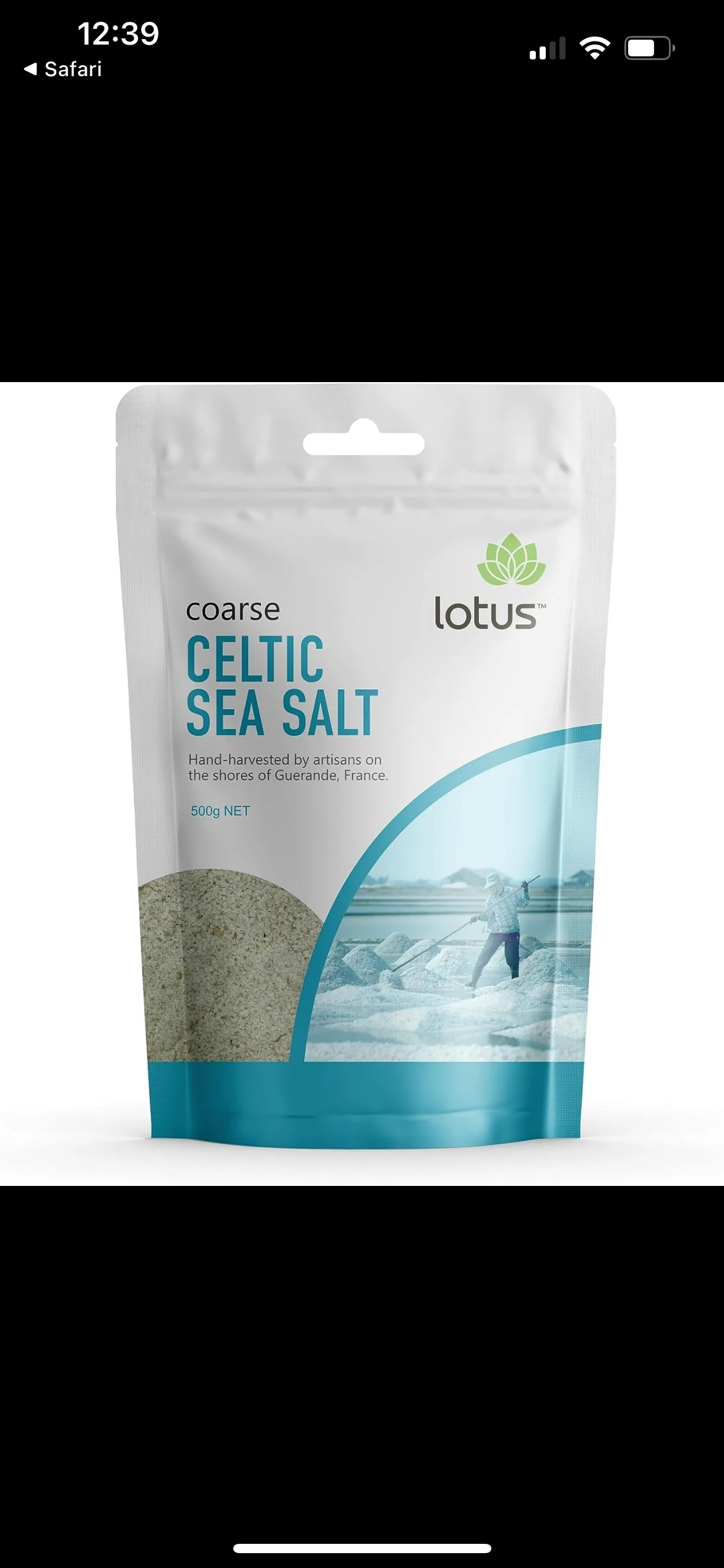 Lotus Sea Salt Celtic Fine 500g