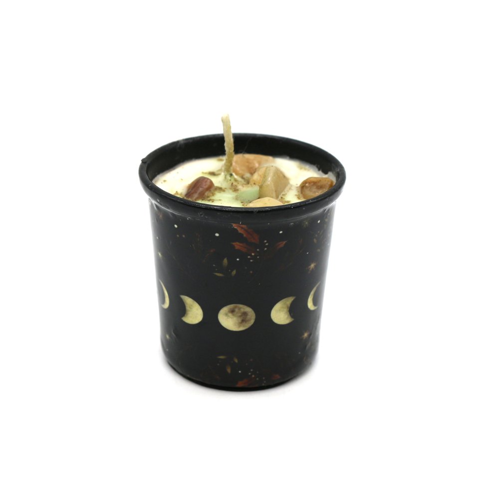 Moon Phases Candle Red Applle