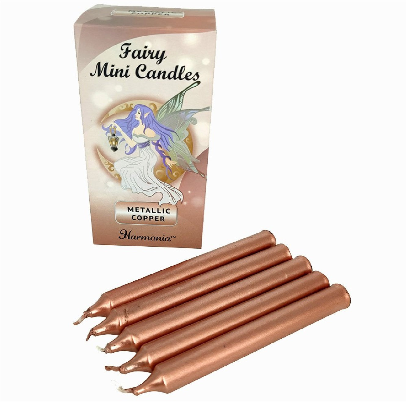 Fairy Mini Candles Metallic Copper