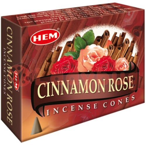 120x HEM Cinnamon Rose Incense Cones