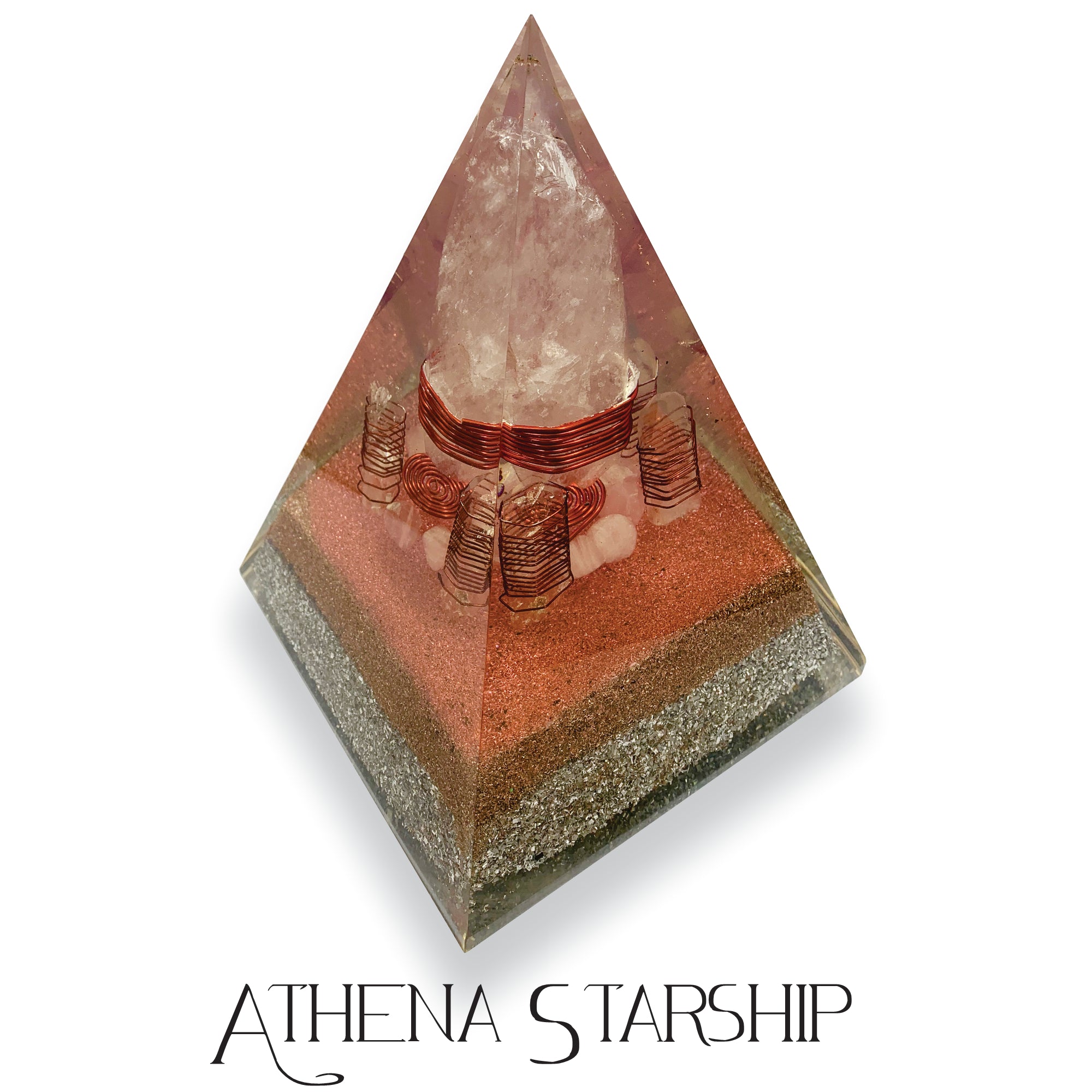 Athena Starship Mega Orgonite Pyramid