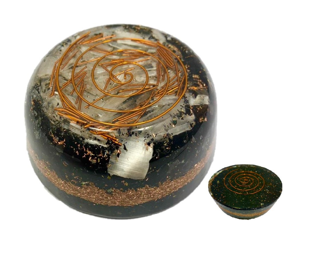 Black Tourmaline Orgonite Tower Buster Dome