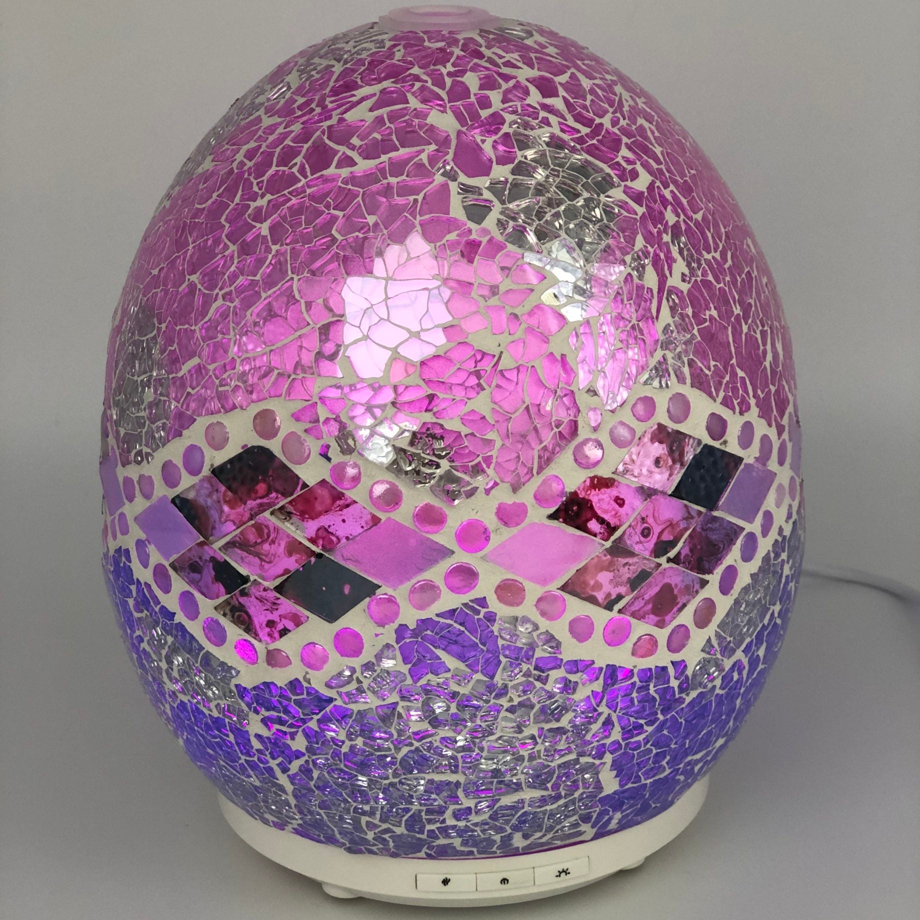 Pink Aztec Glass Mosaic Diffuser Large