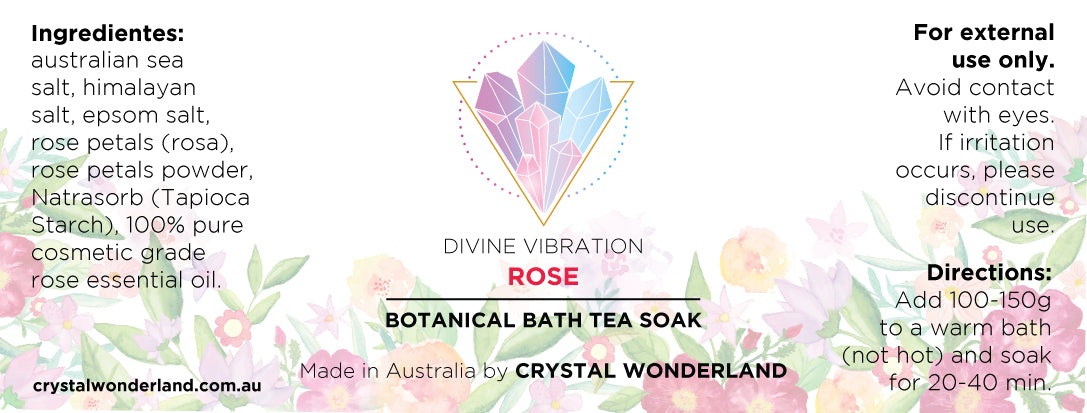 Divine Vibration Rose Botanical Bath Tea Soak