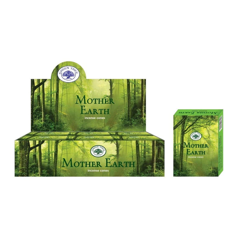 120x Green Tree Mother Earth Incense Cones