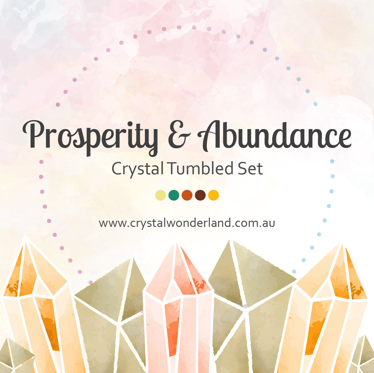 Prosperity & Abundance Crystal Tumbled Gift Set