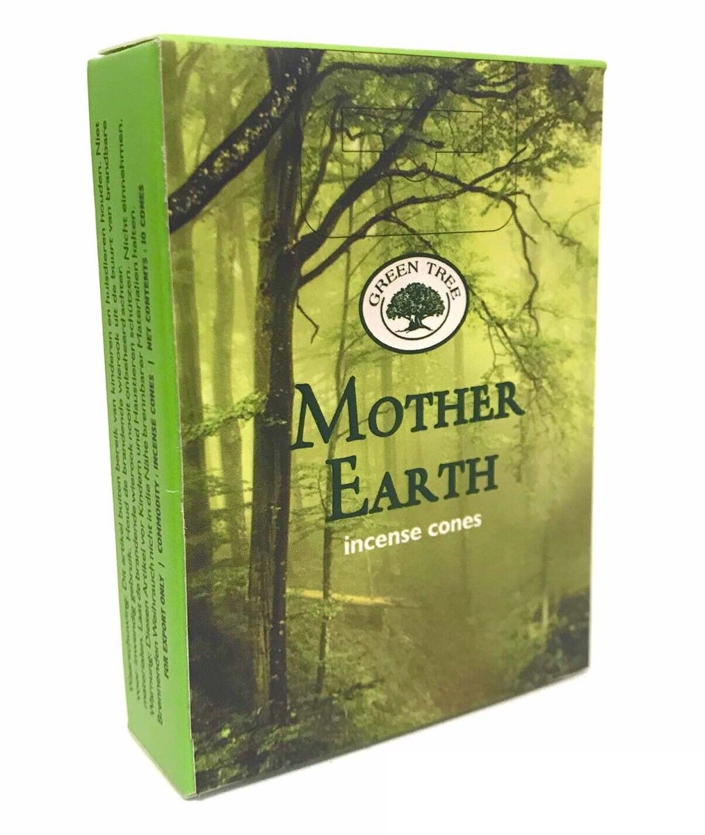 120x Green Tree Mother Earth Incense Cones Crystal Wonderland