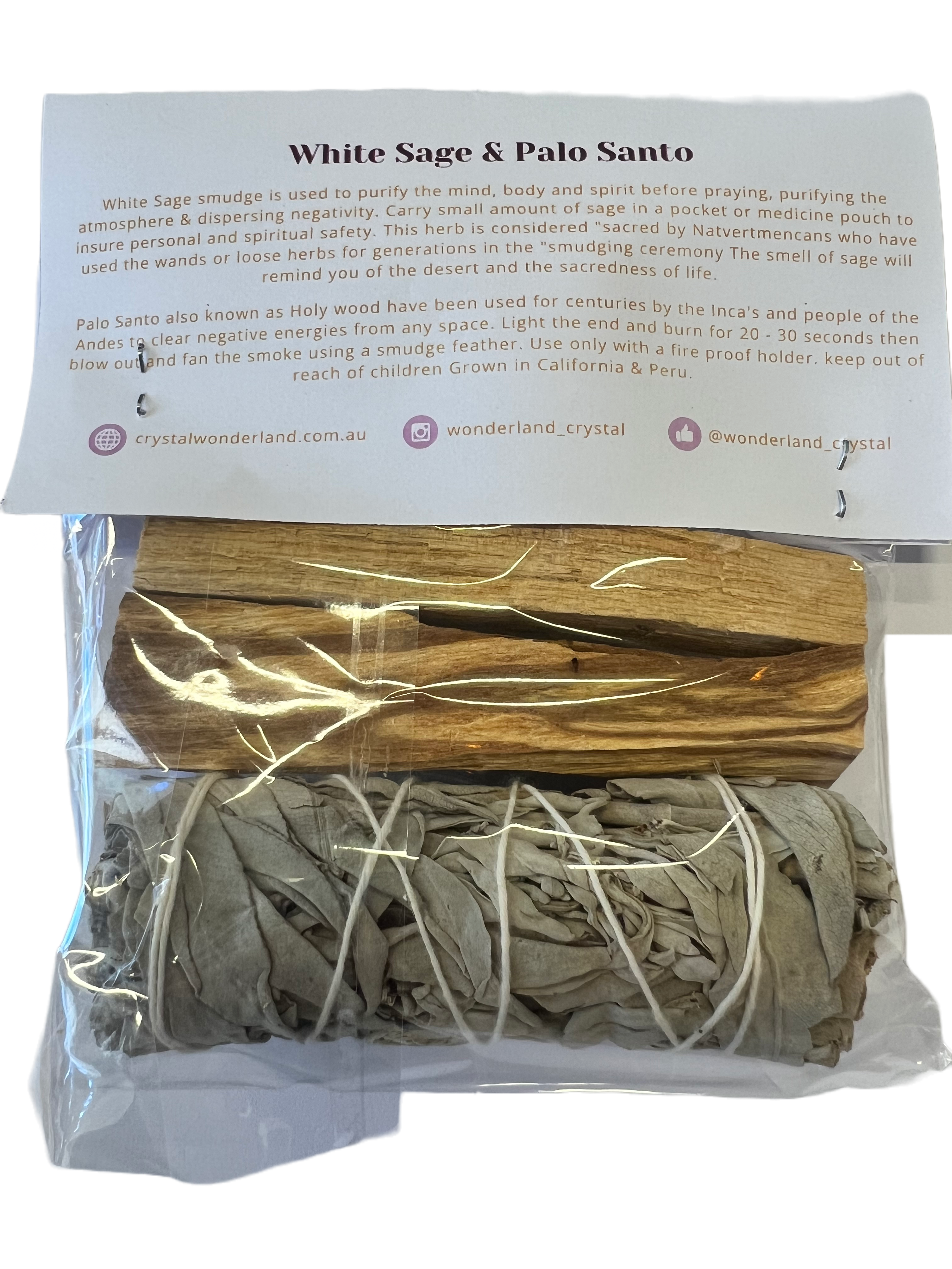 Palo Santo and White Sage Smudge Stick