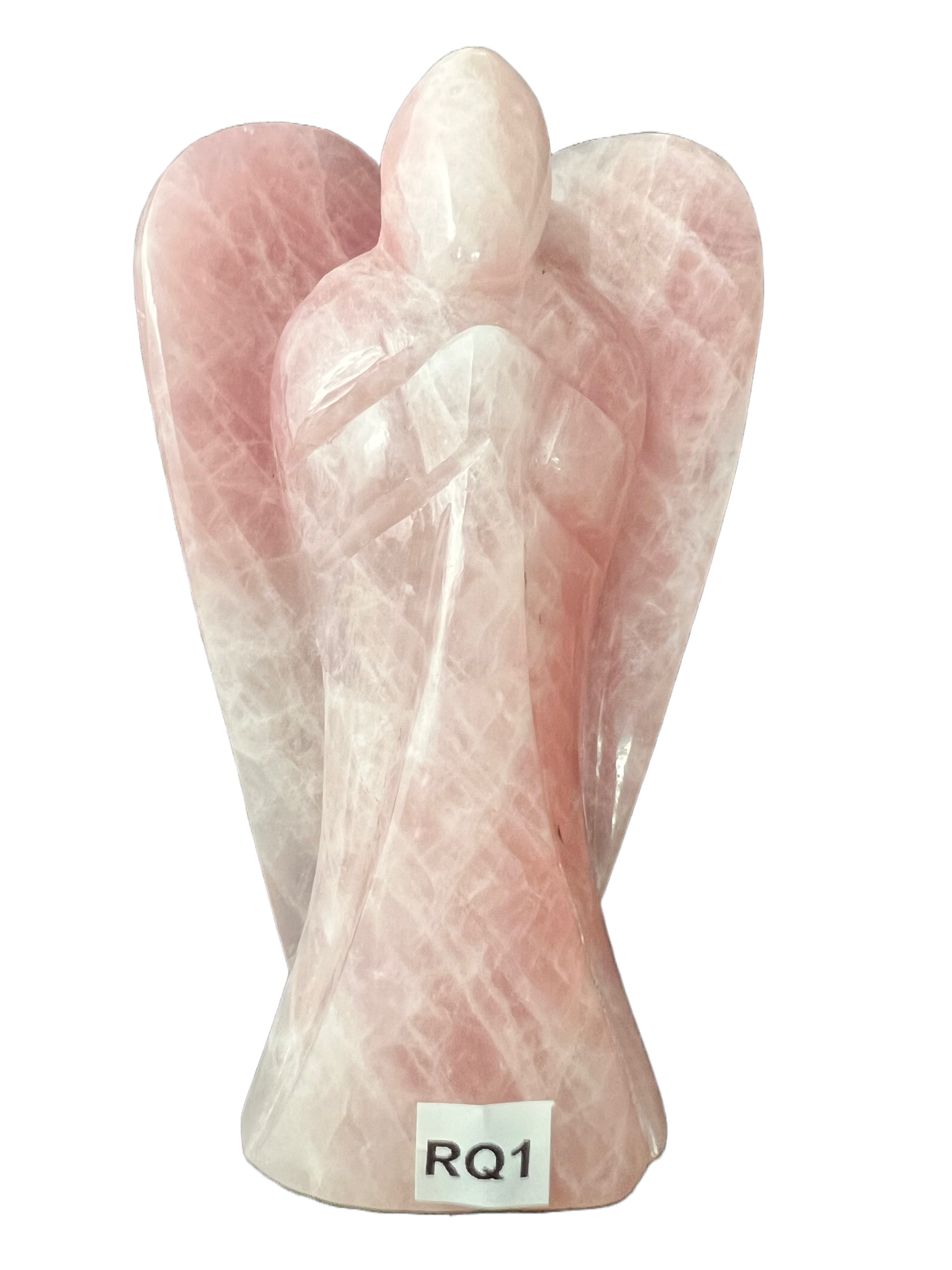 Rose Quartz Crystal Angel Large- ARQ1