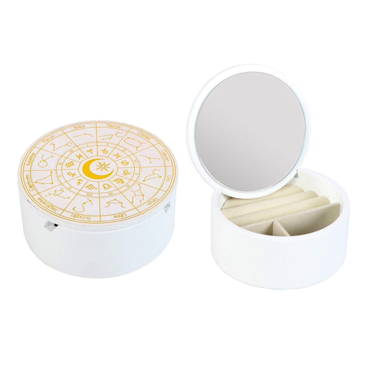 Astrology Wheel Jewellery Wooden Storage Box