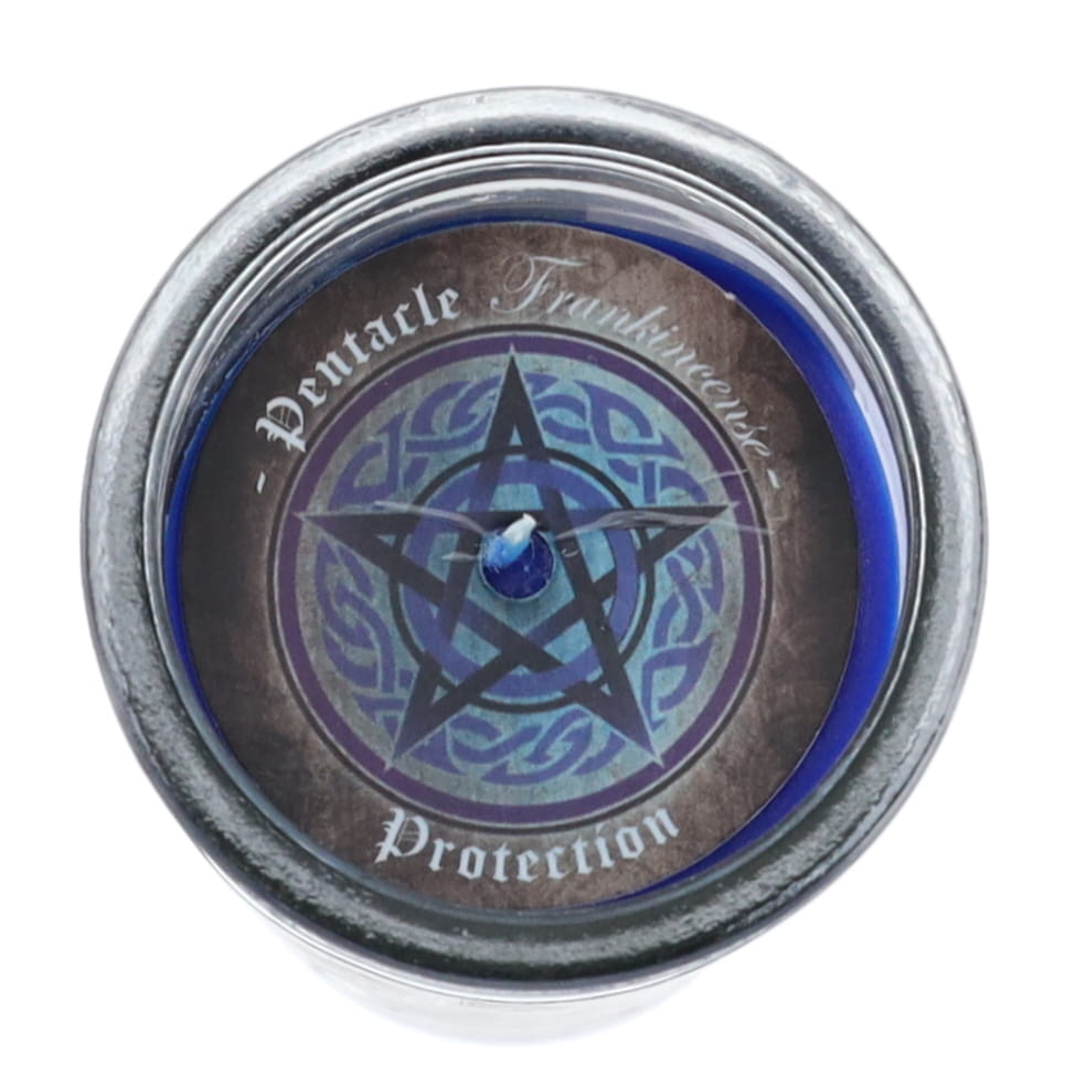 Pentacle Frankincense Fragranced Glass Tube Candle