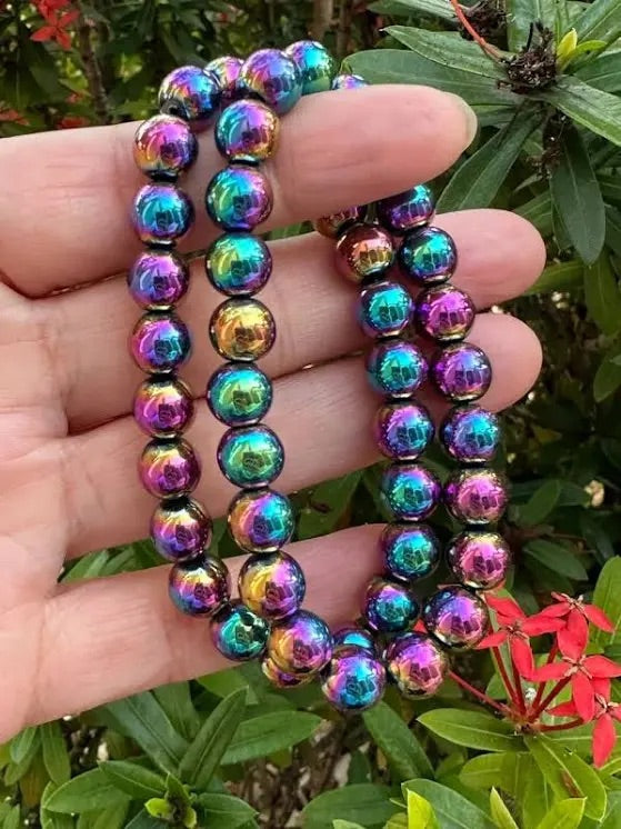 Hematite Rainbowl Bracelet 5-6mm