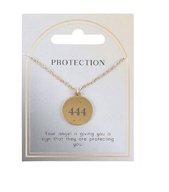 Angel Number 444 Protection Pendant Necklace