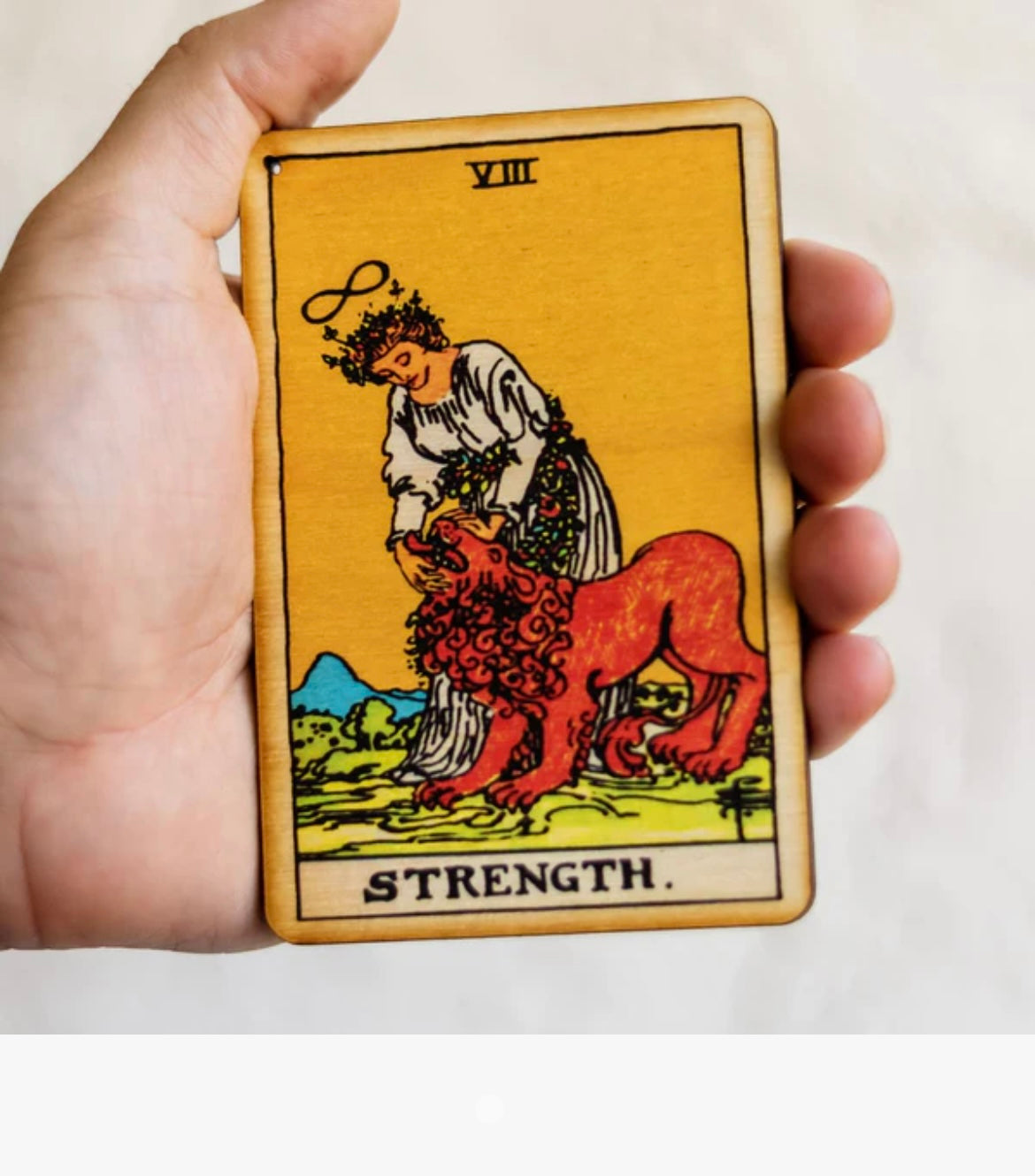 The Strength Tarot Incense Holder Tray