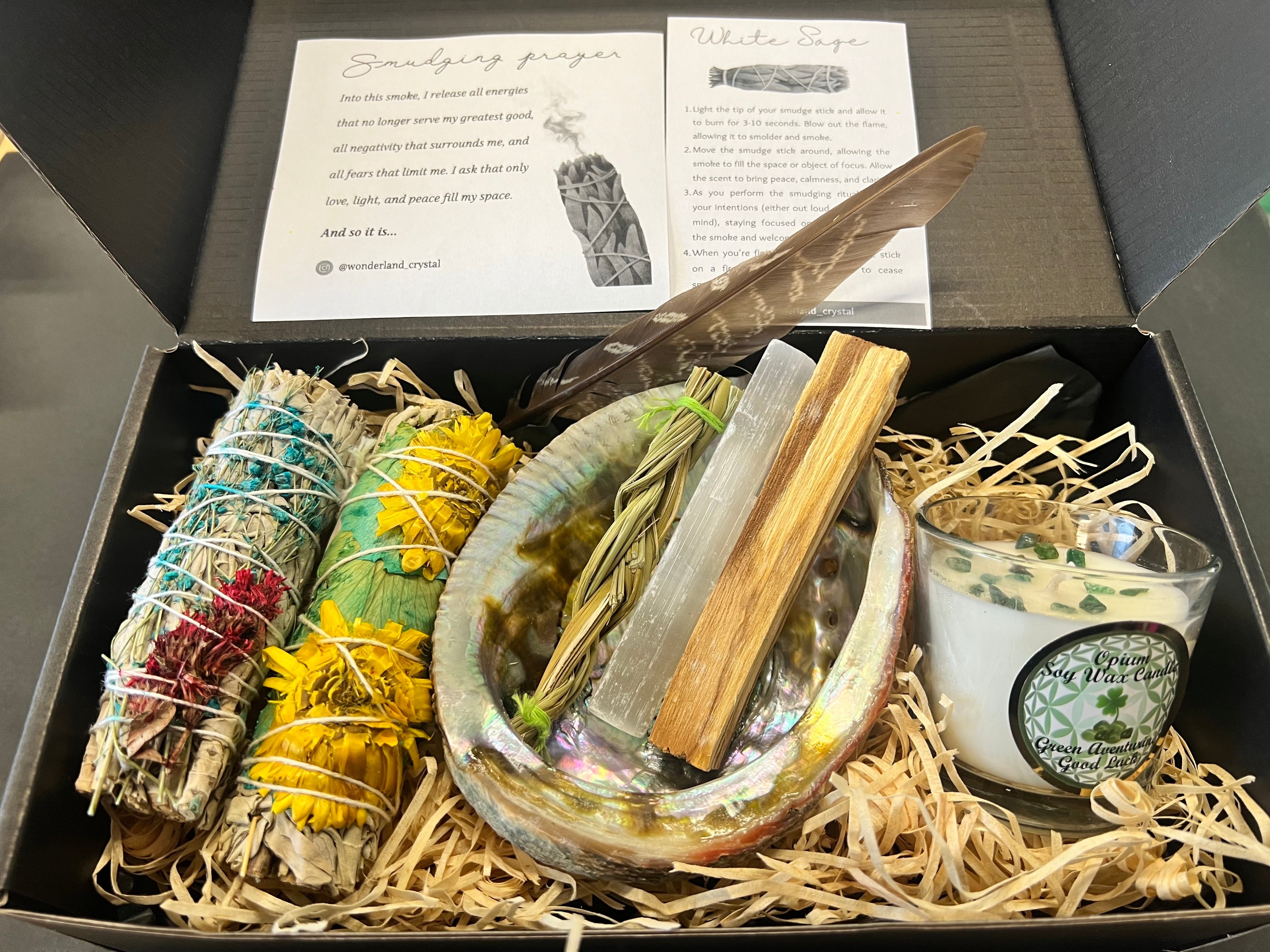 Floral Sage Smudge Gift Set A