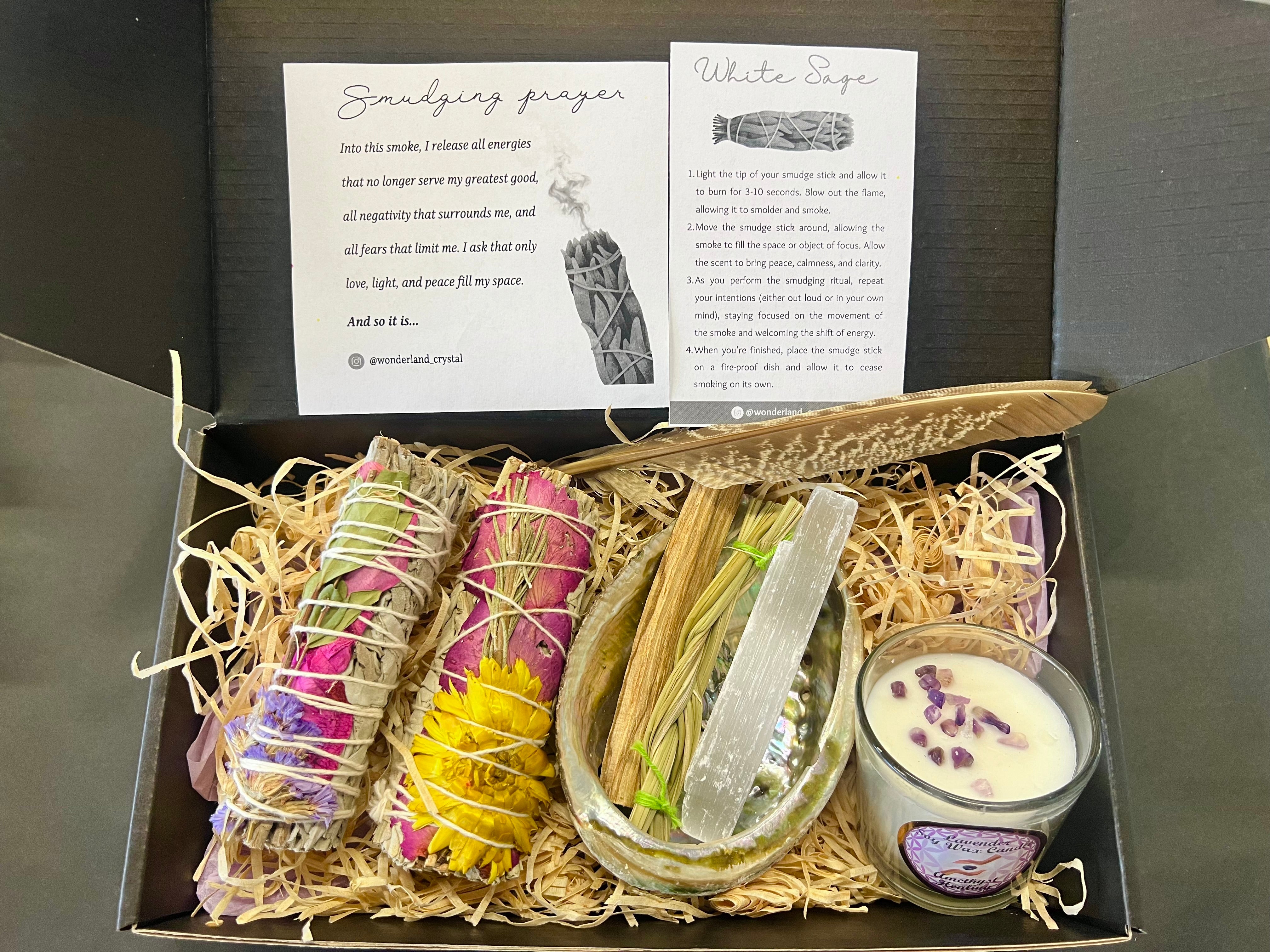 Floral Sage Smudge Gift Set B