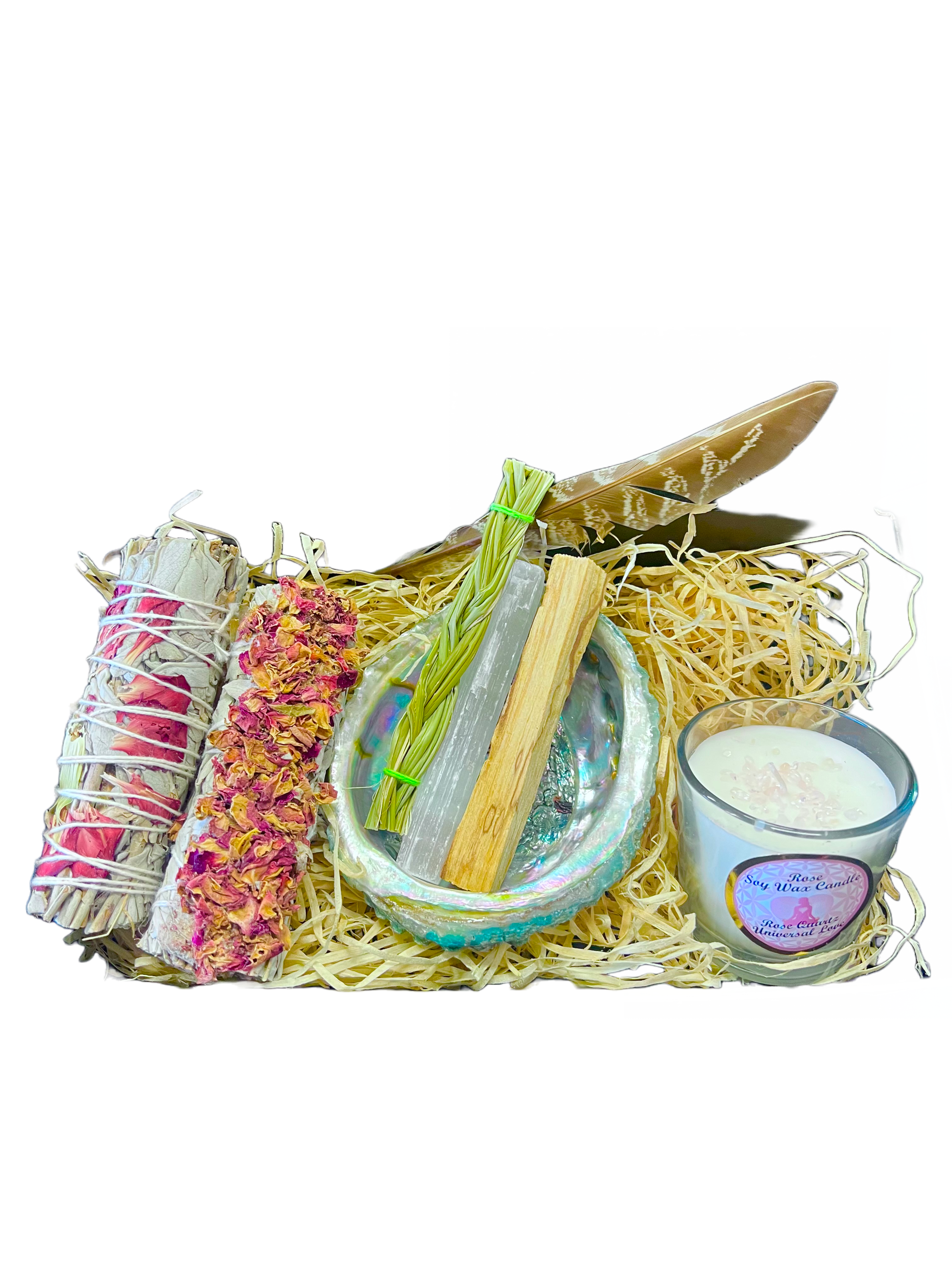 Floral Sage Smudge Gift Set D