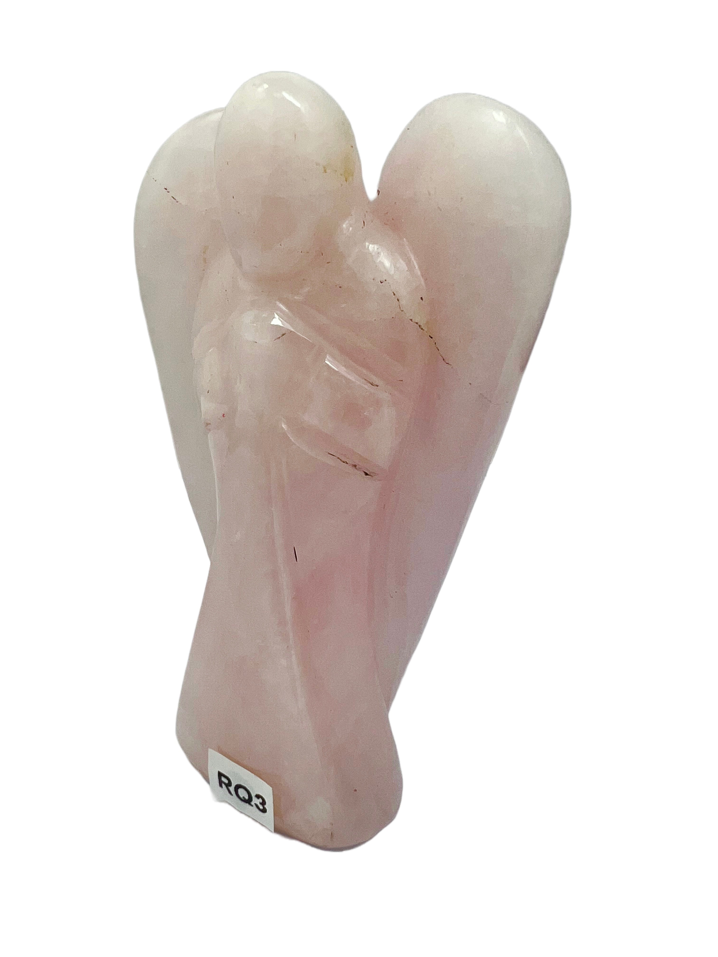 Rose Quartz Crystal Angel Large- ARQ3