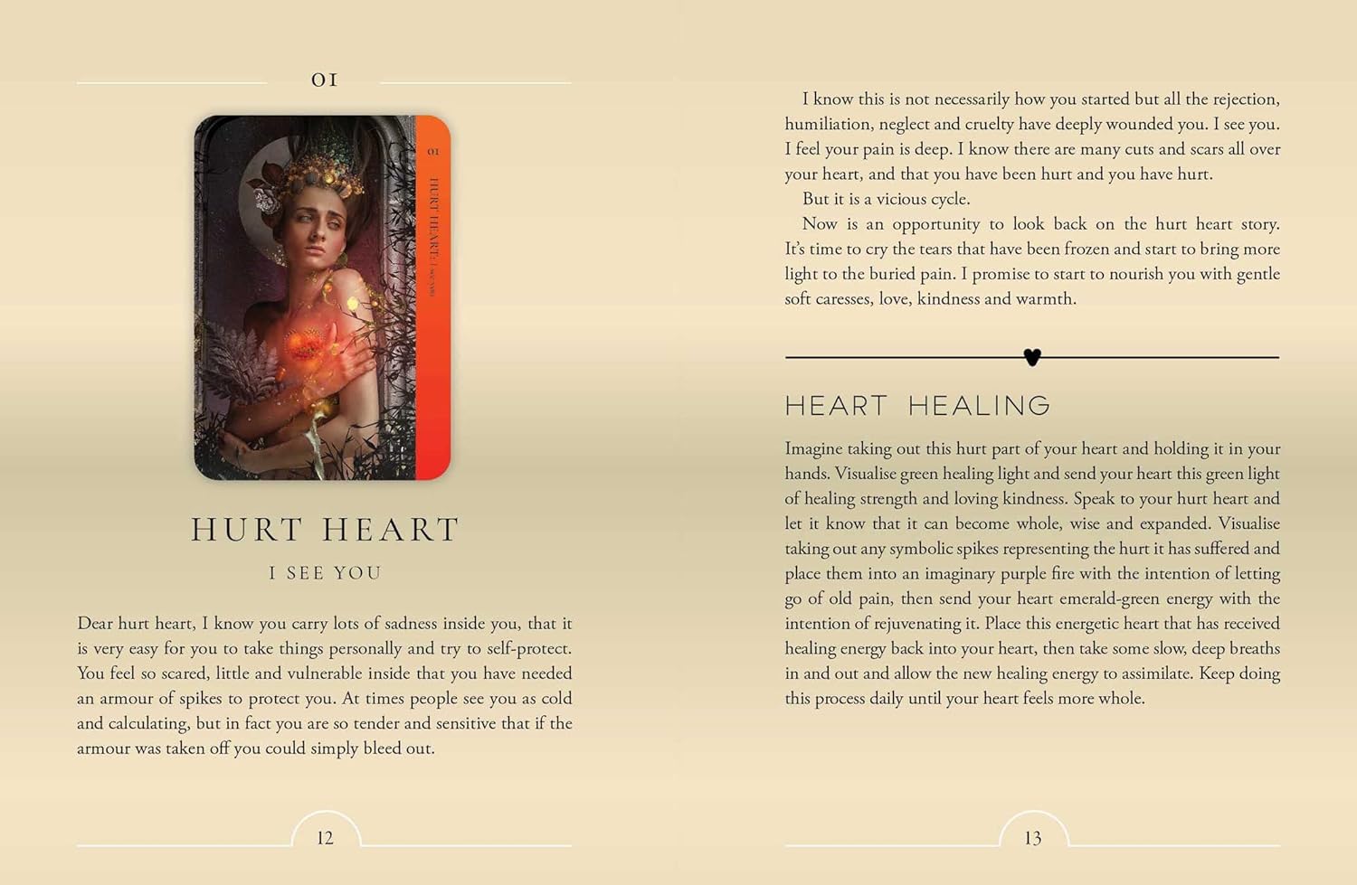 Healing Heart Oracle Card Love Letthers To Your Soul Oracle Cards