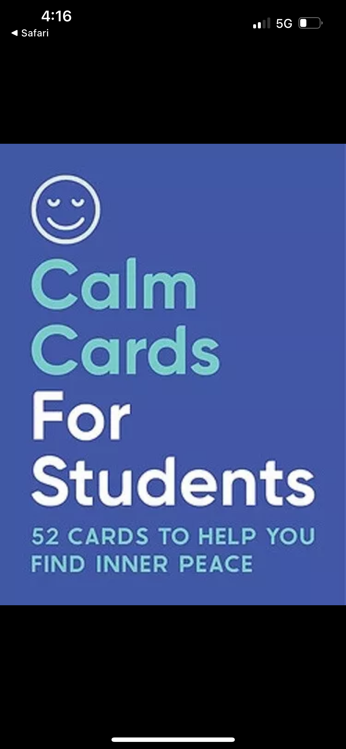 Calm Cards for Students