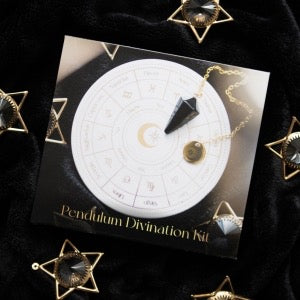 Astrology Wheel Pendulum Ceramic Divination Kit