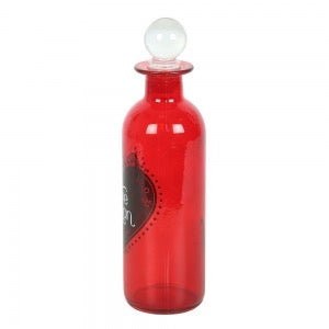 Red Decorative Love Potion Glass Bottle