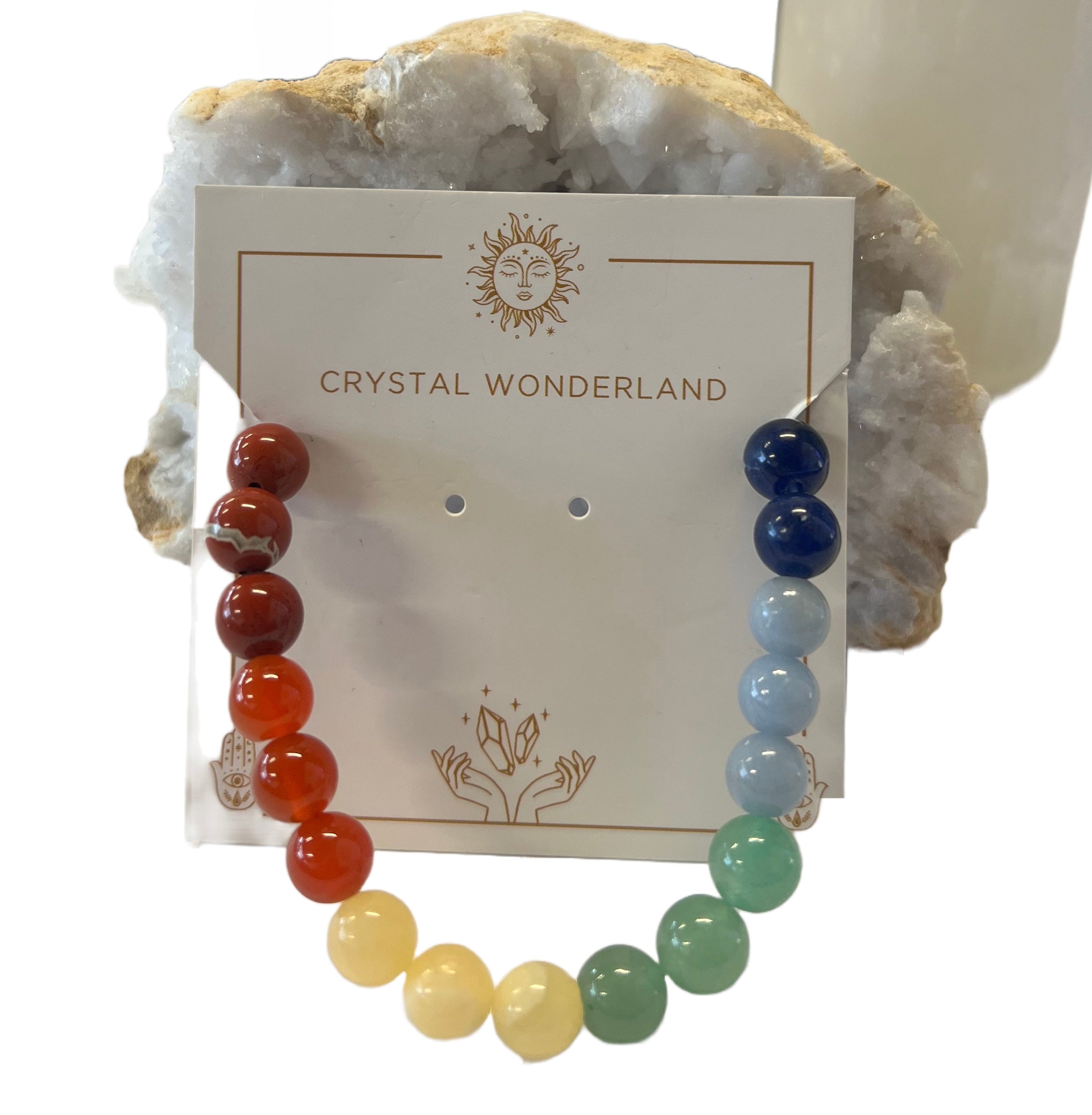 7 Chakras Crystal Beads Bracelet 8mm