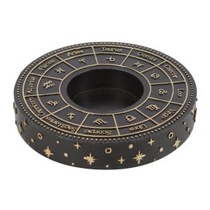 Astrology Wheel Resin Tealight Candle Holder