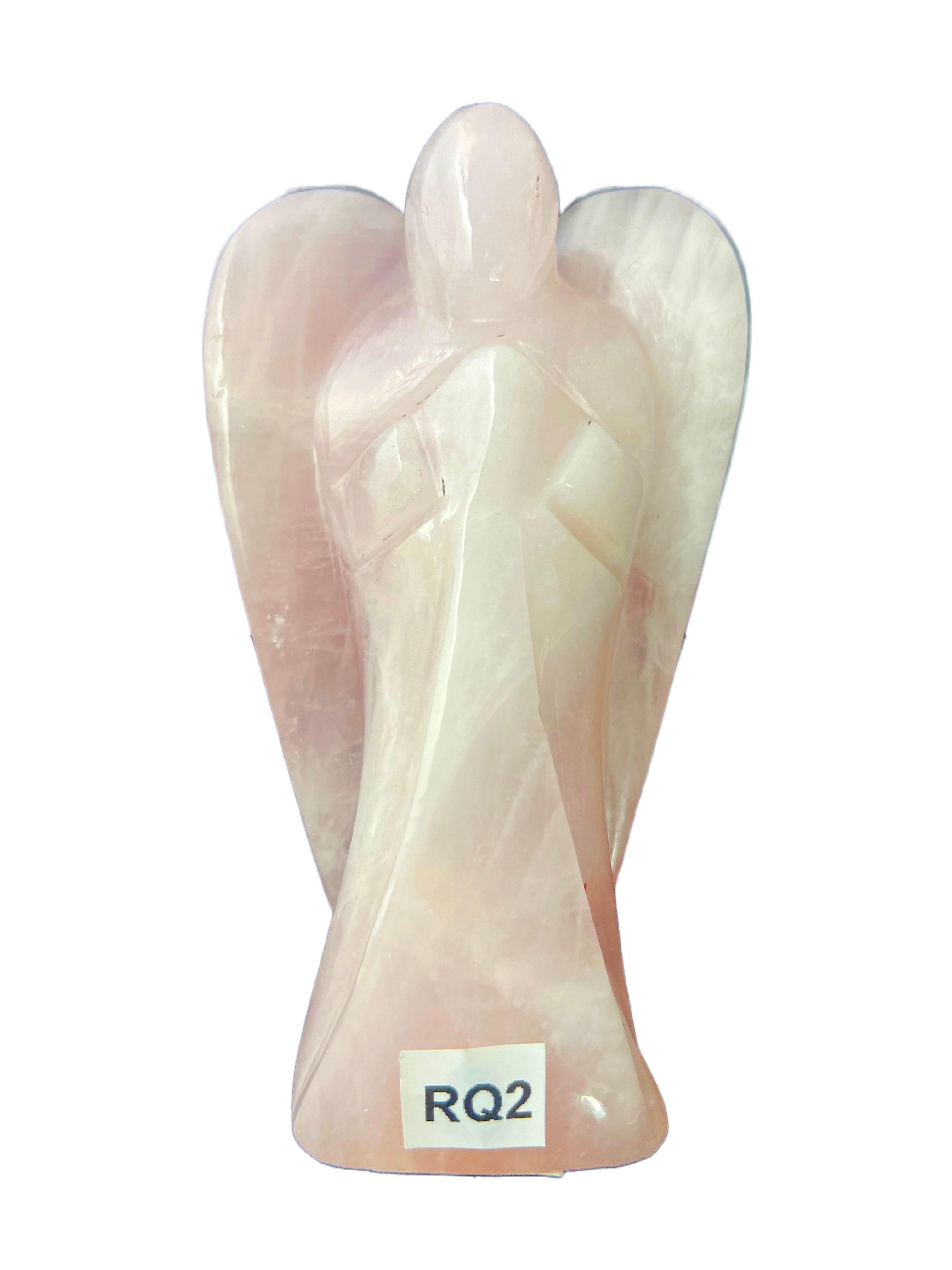 Rose Quartz Crystal Angel Large- ARQ2