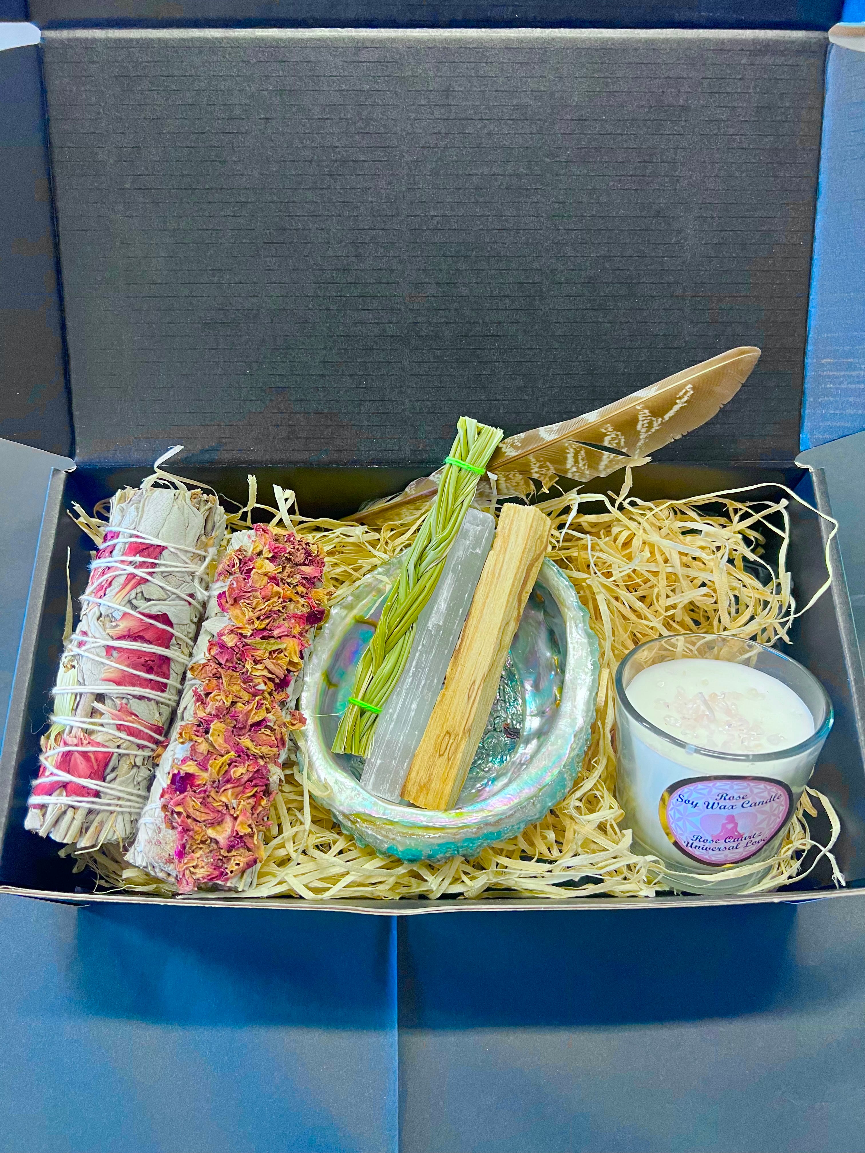 Floral Sage Smudge Gift Set D