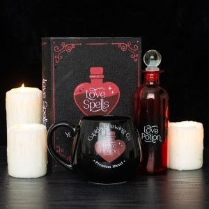 Red Decorative Love Potion Glass Bottle
