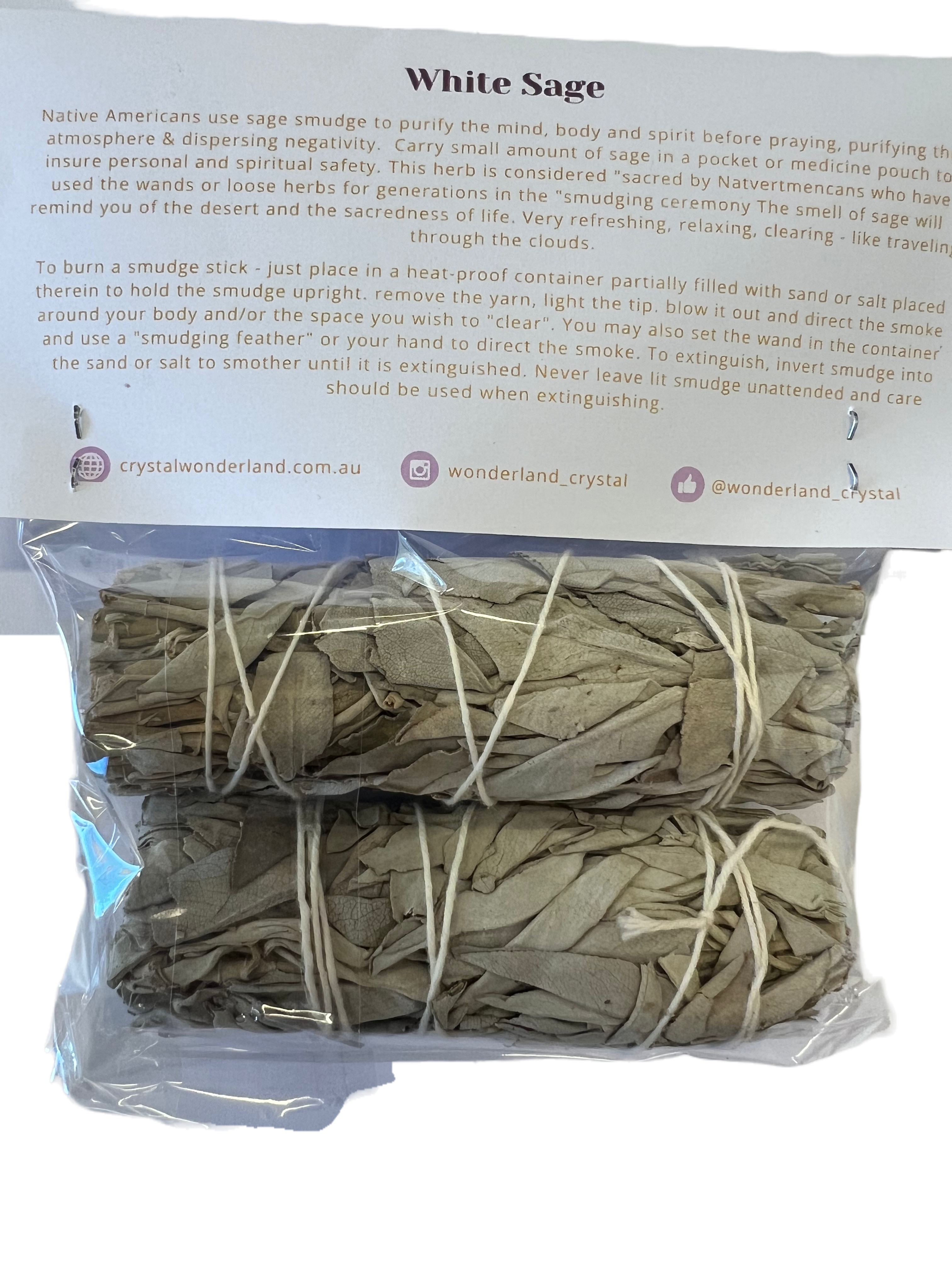 White Sage Stick Twin Pack