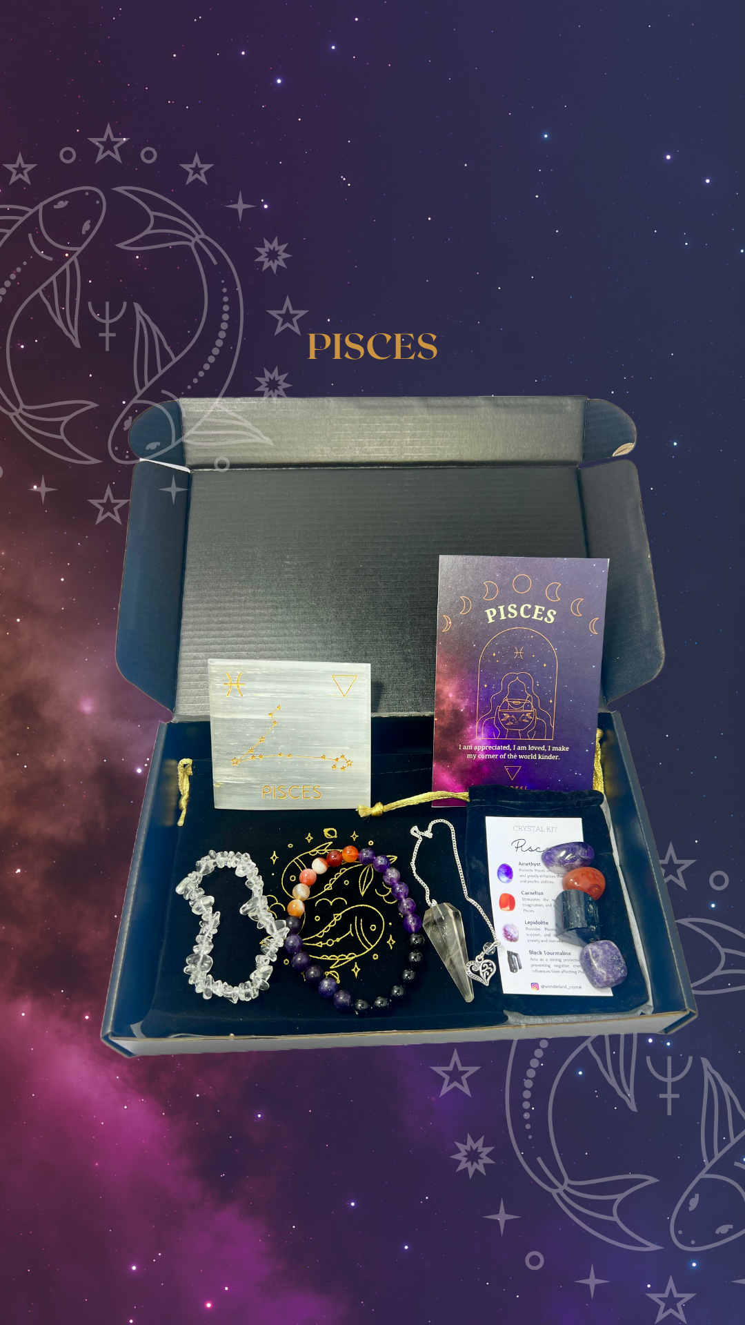 Crystal Wonderland Zodiac Crystal Set Pisces