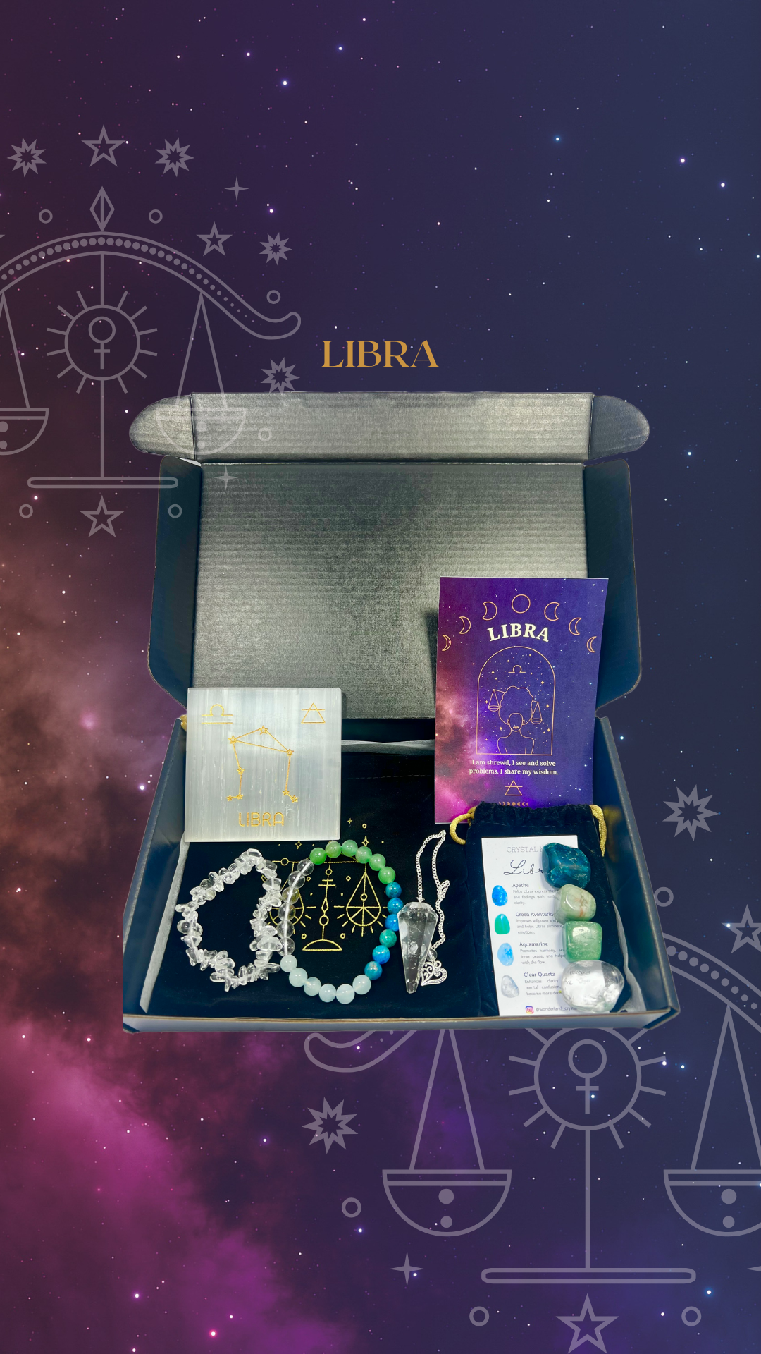 Crystal Wonderland Zodiac Crystal Set Libra