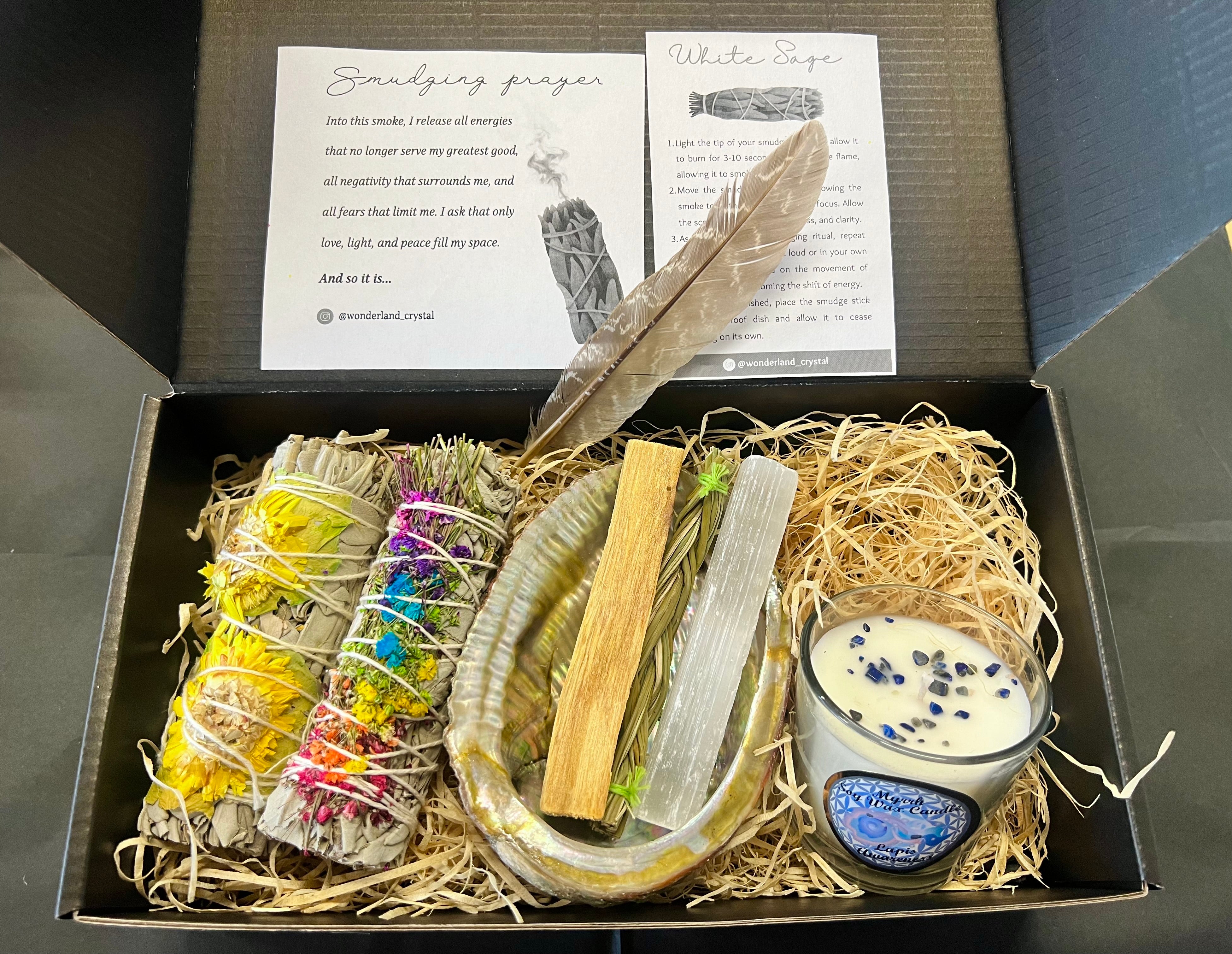 Floral Sage Smudge Gift Set C