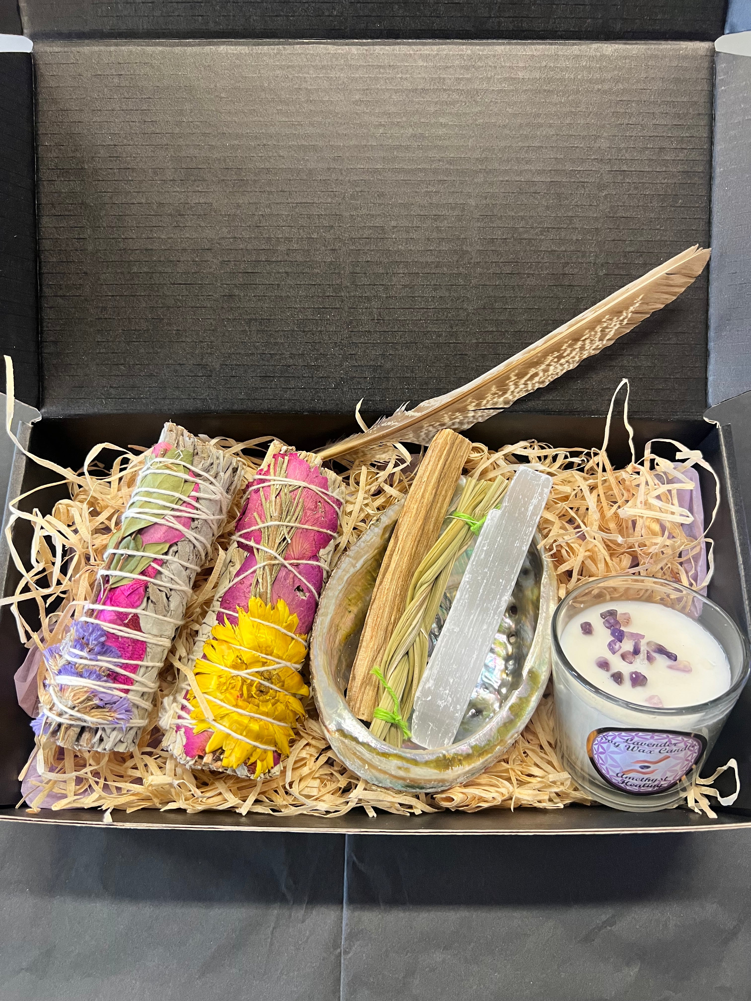 Floral Sage Smudge Gift Set B