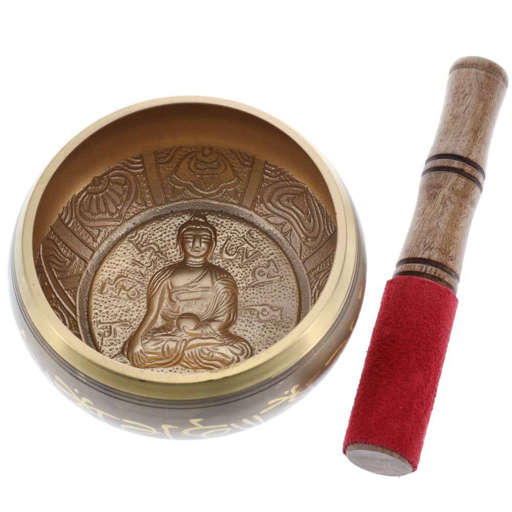 Gold Buddha Singing Bowl 6x12 cm