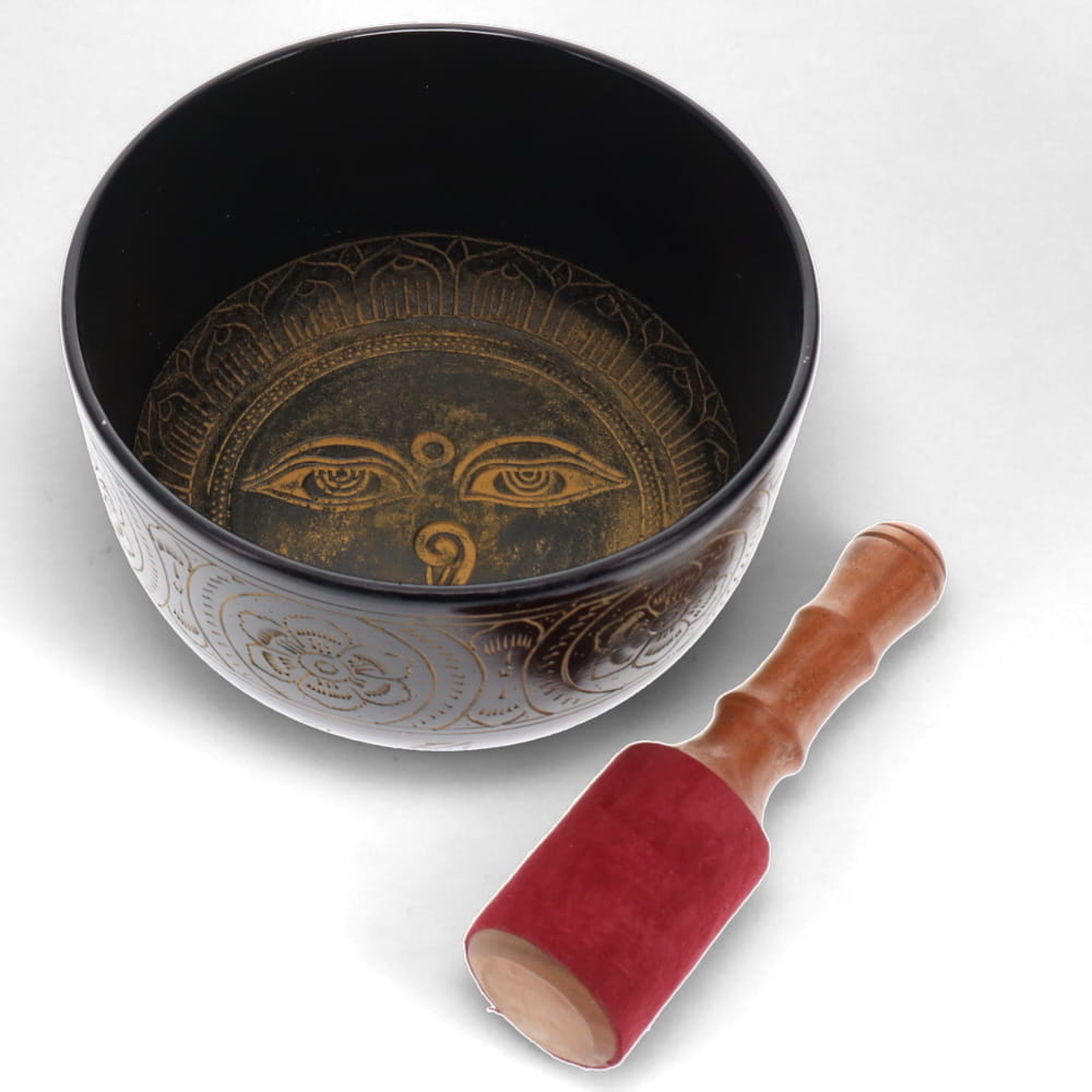 Tibetan Singing Bowl Aluminium Peace of the Eyes Meditation - 21cm