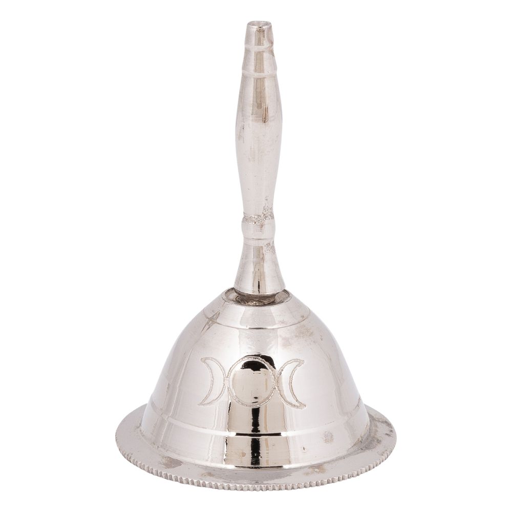 Triple Moon Silver Mini Altar Bell