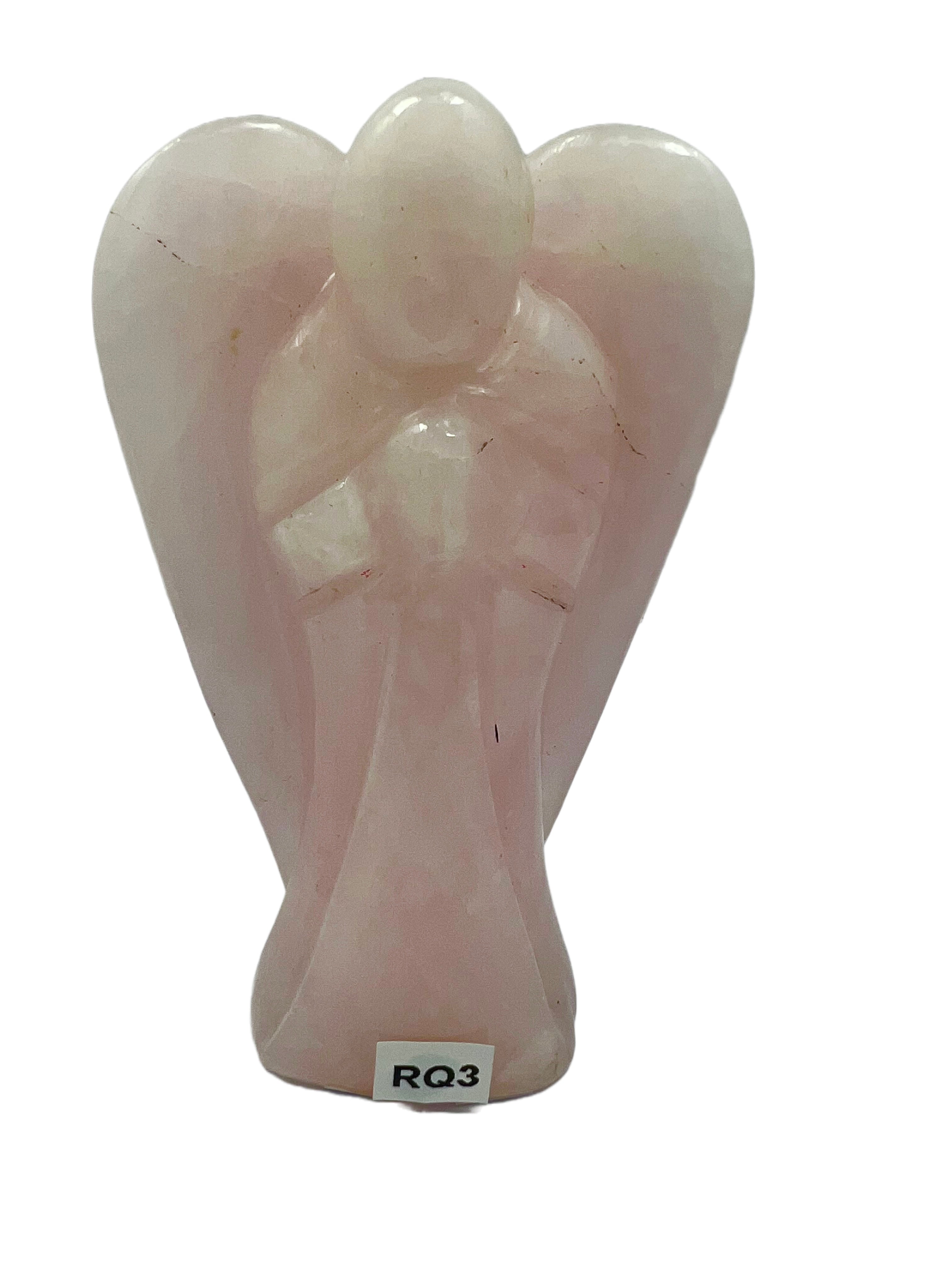 Rose Quartz Crystal Angel Large- ARQ3