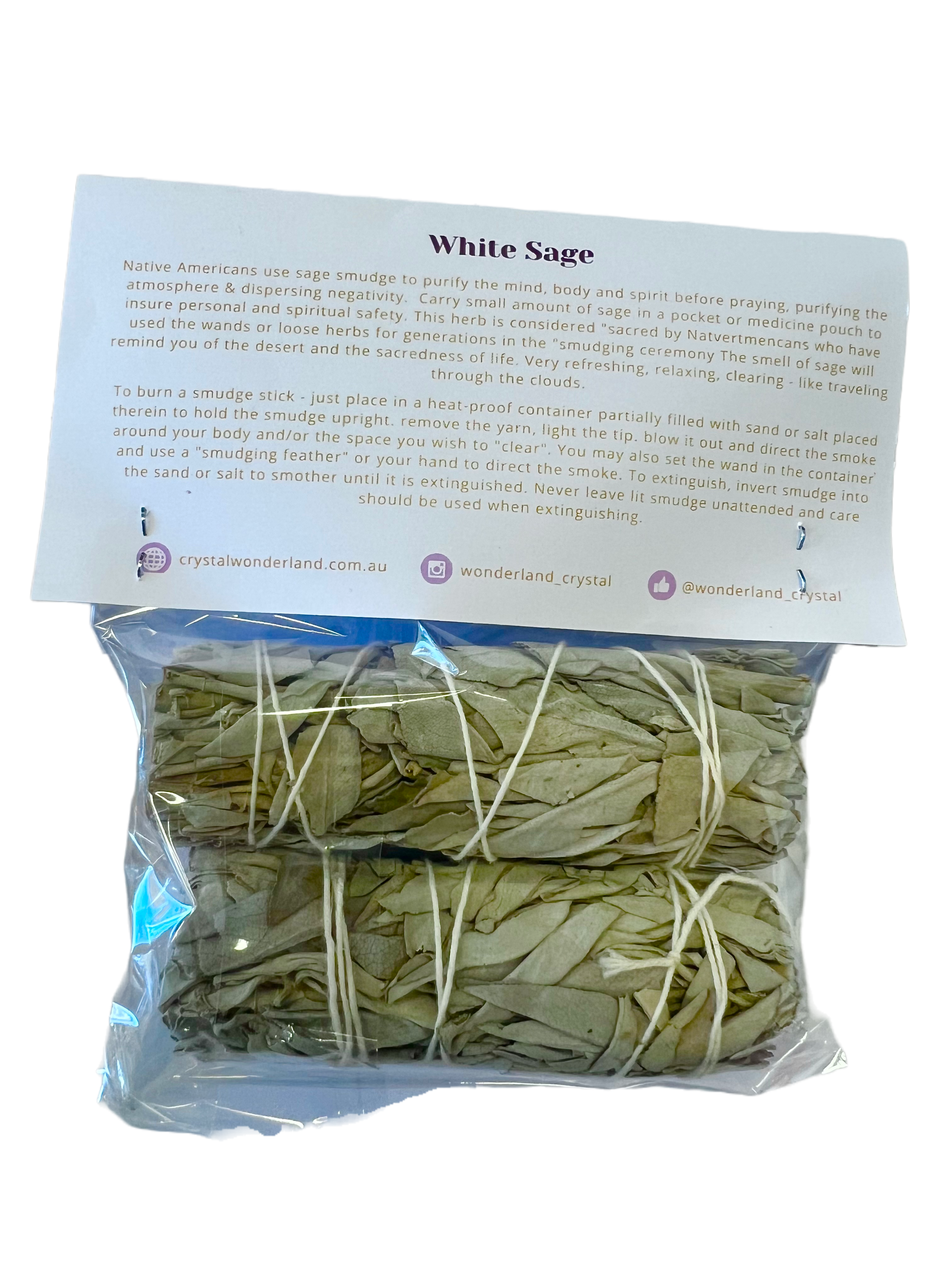 White Sage Stick Twin Pack