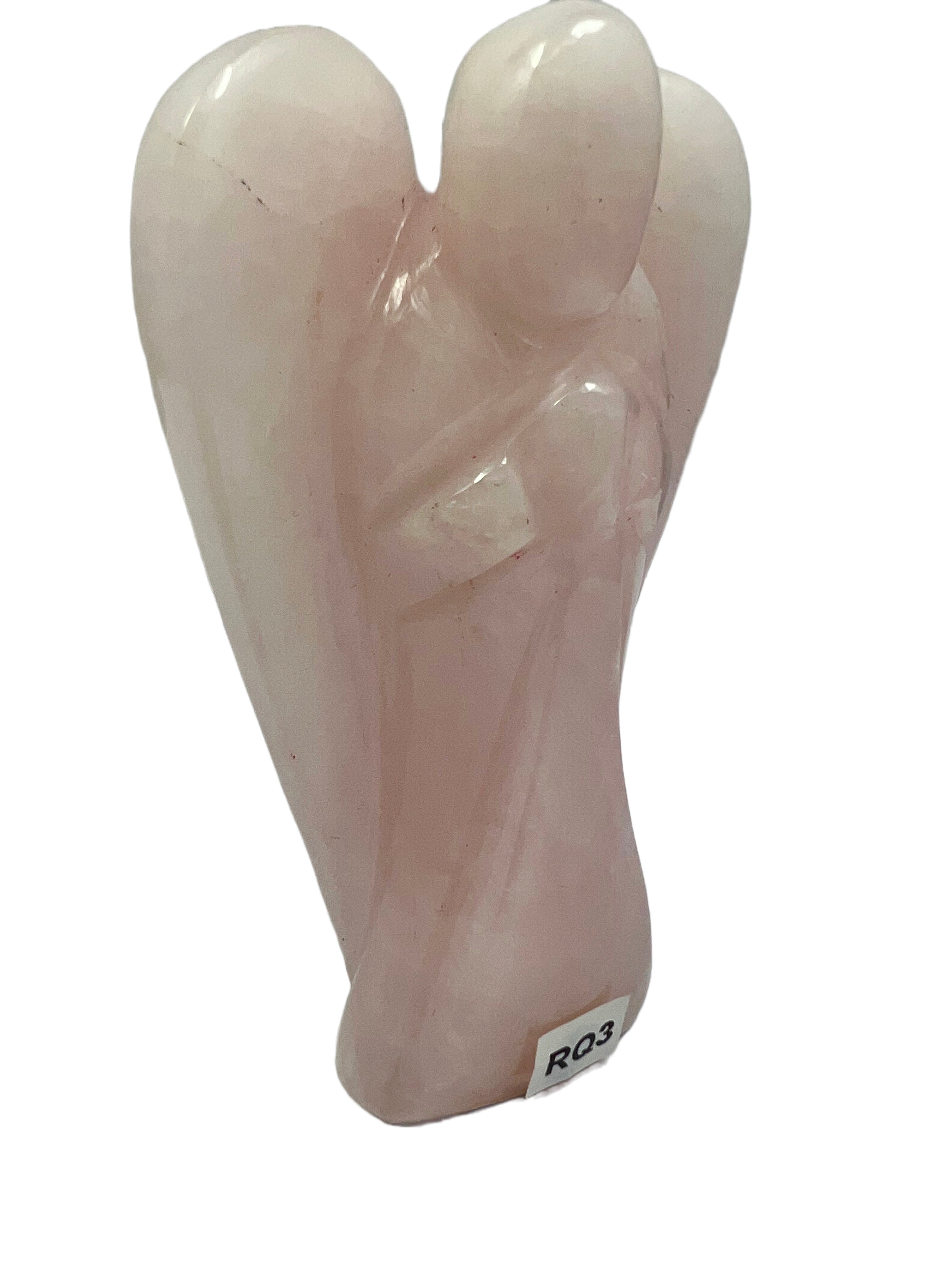 Rose Quartz Crystal Angel Large- ARQ3