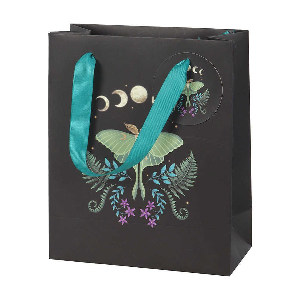 Luna Moth Gift Bag Green - 23cm