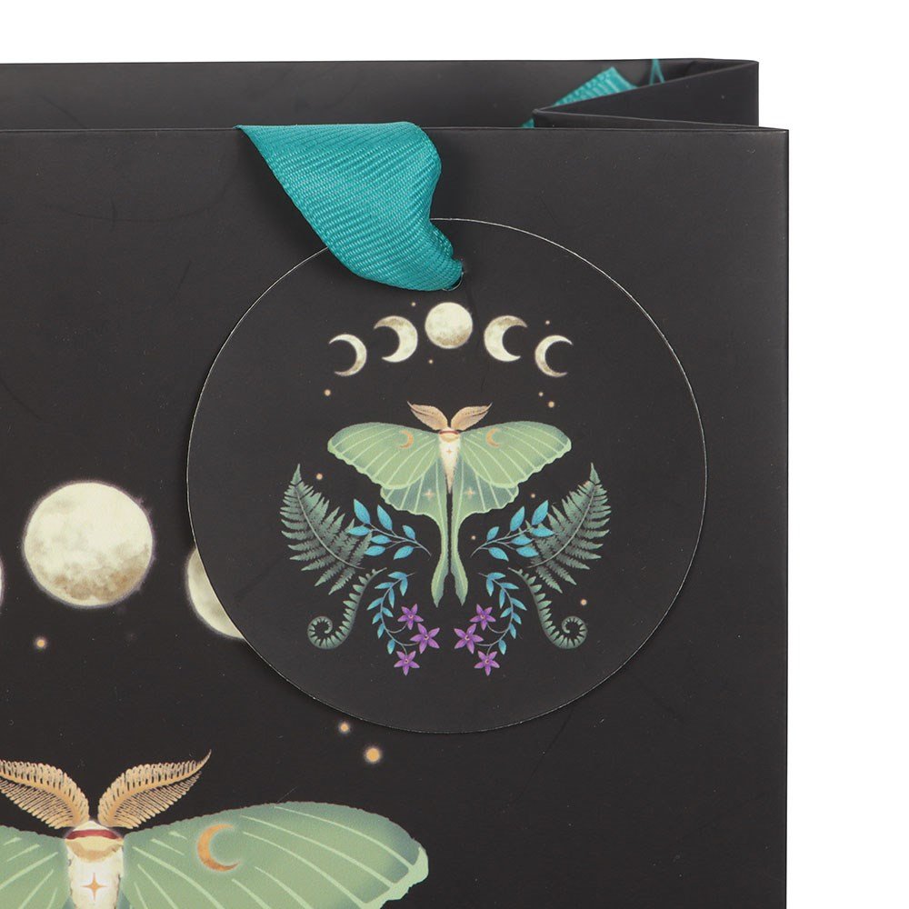 Luna Moth Gift Bag Green - 23cm