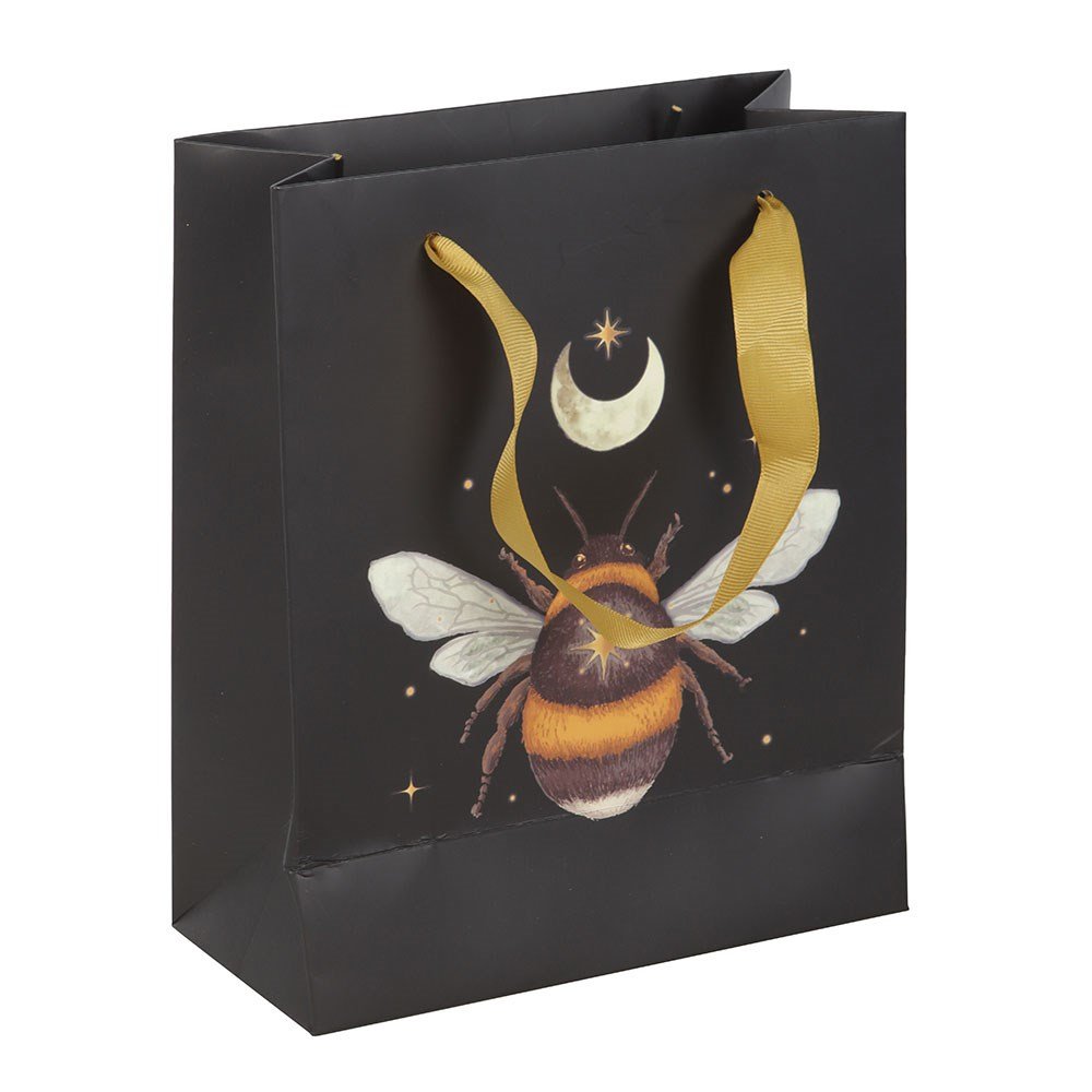 Forest Bee Gift Bag 23cm Gold