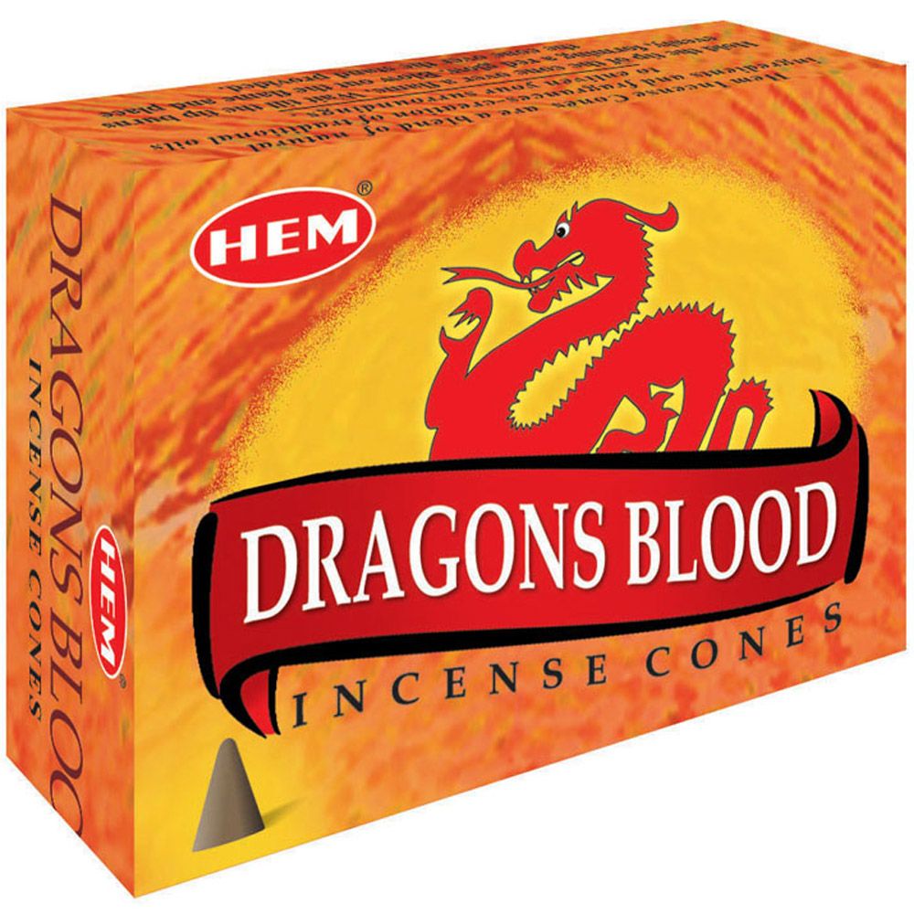 HEM Incense 120 Cones Meditation Aroma Dragons Blood